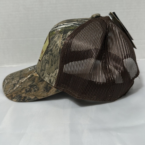 Mossy Oak Men’s Camo Trucker SnapBack Adjustable Hat - Picture 2 of 7